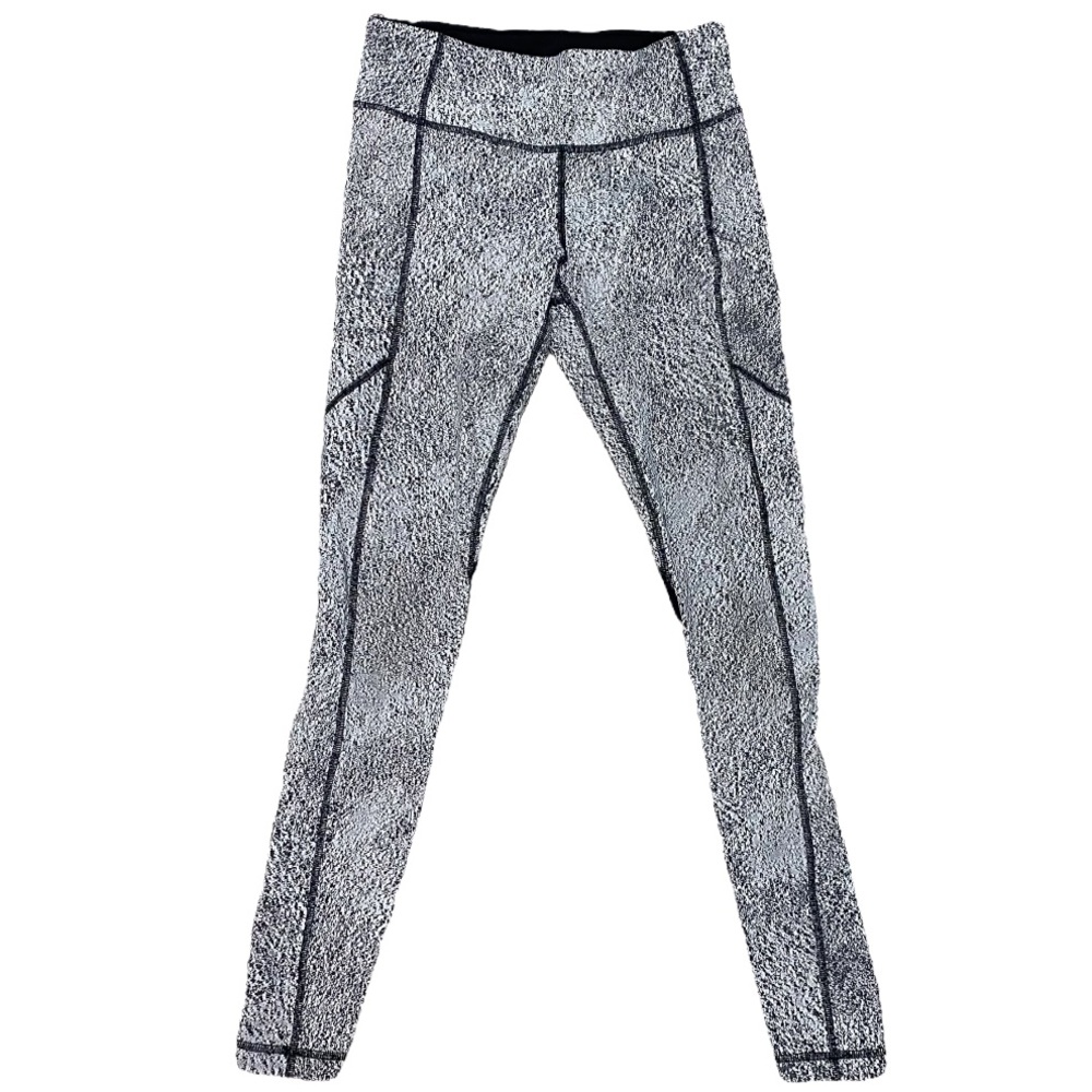 Lululemon Speckled Black & White Leggings Size 6